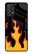 Fired Up – Black Samsung A72 Glass Case