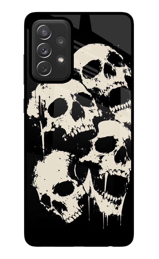 Dead Stack Samsung A72 Glass Case Back Cover by Casekaro