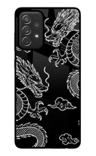 Twin Dragons Samsung A72 Glass Case