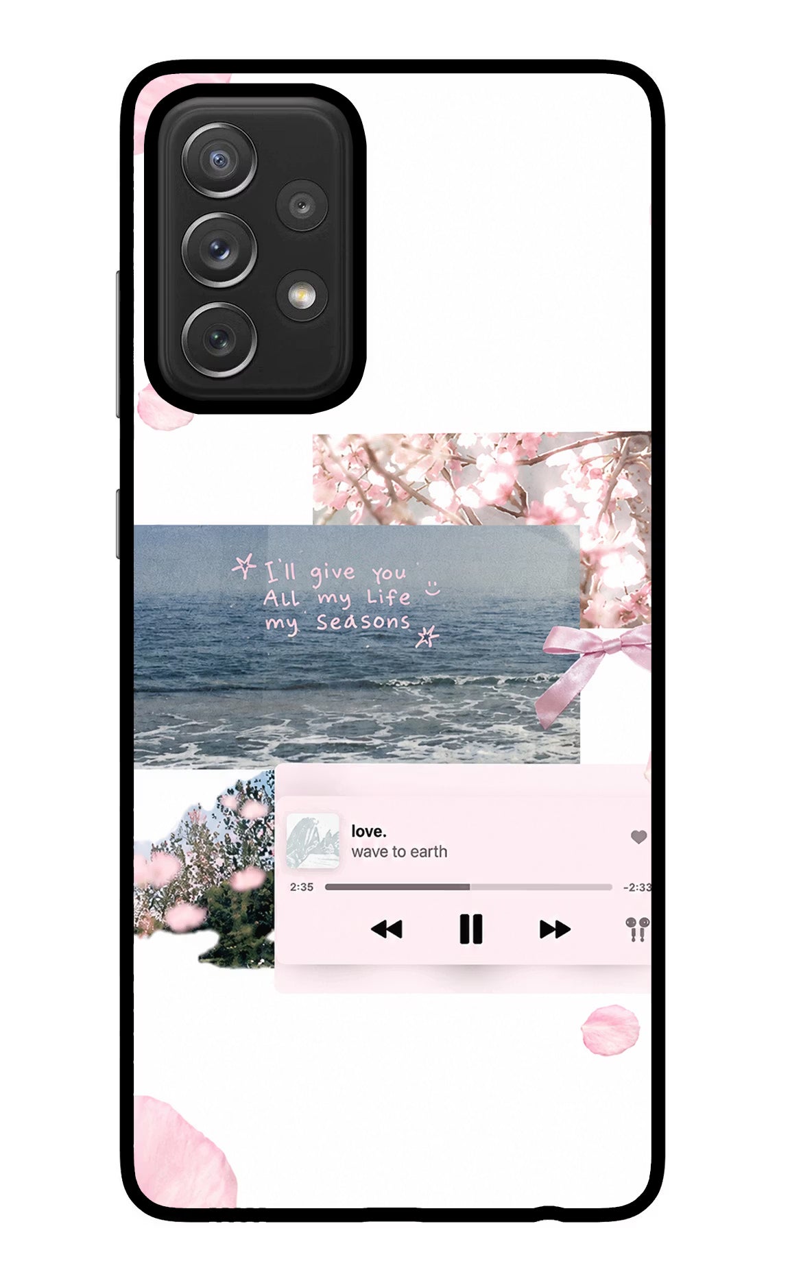 Wave to earth Samsung A72 Glass Case