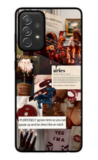 Zodiac Aries Samsung A72 Glass Case