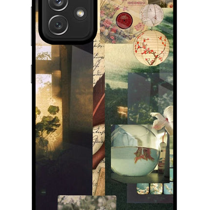 Summer Samsung A72 Glass Case Back Cover by Casekaro