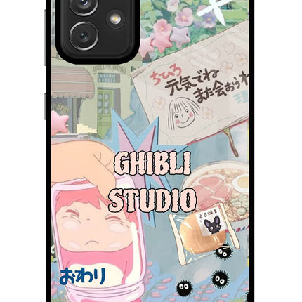 Studio Ghibli Samsung A72 Glass Case