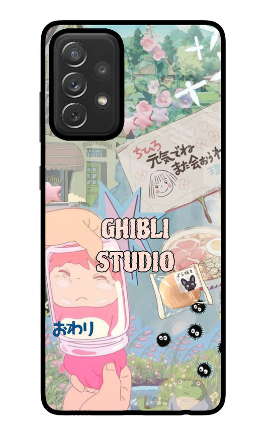 Studio Ghibli Samsung A72 Glass Case