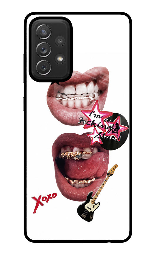 Rockstar Samsung A72 Glass Case