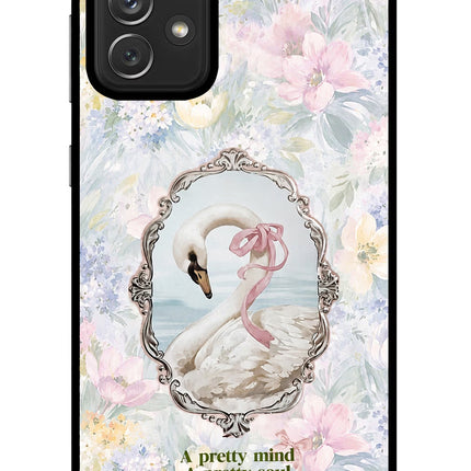 Pretty Mind Pretty Soul Samsung A72 Glass Case Back Cover by Casekaro