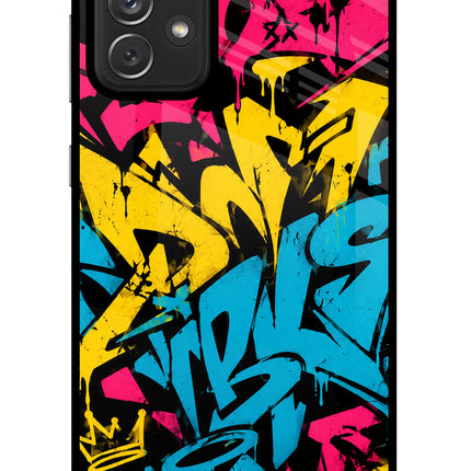Graffiti Vibe Samsung A72 Glass Case