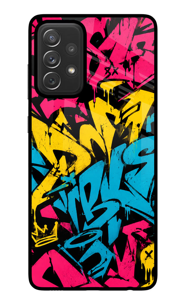 Graffiti Vibe Samsung A72 Glass Case