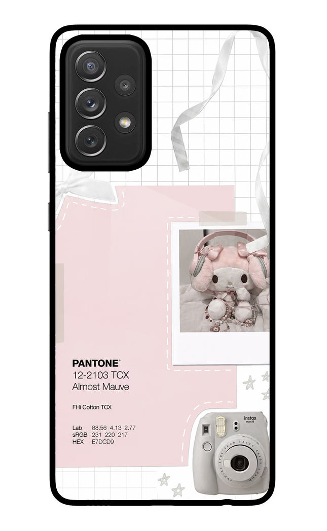 Pantone Asthetic Samsung A72 Glass Case Back Cover by Casekaro