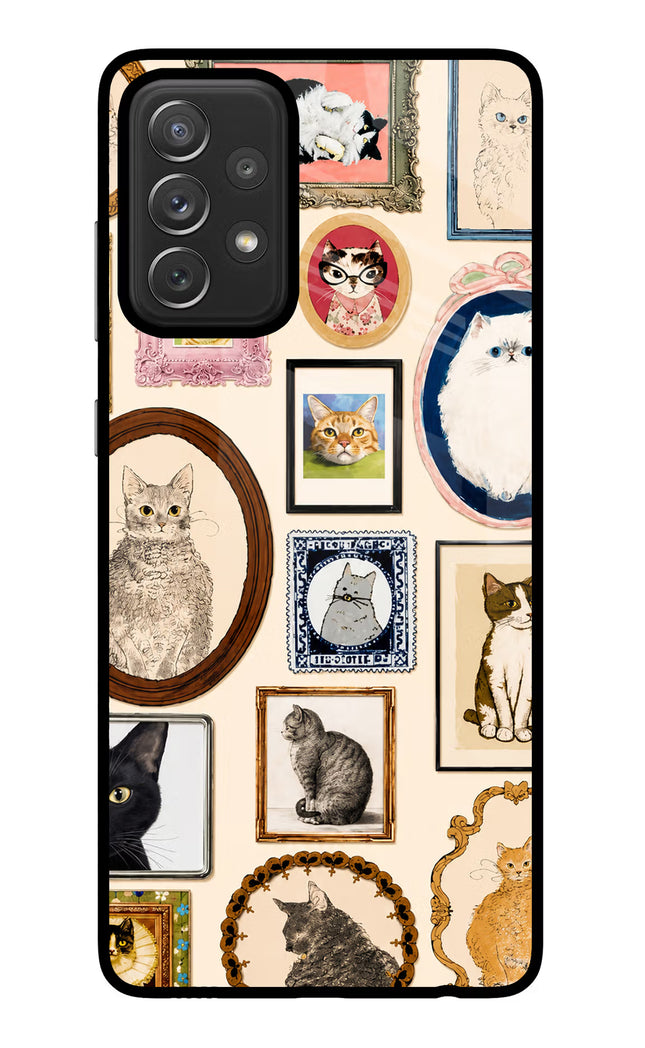 Mirror Cats Samsung A72 Glass Case