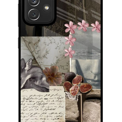 Midnight Sky Samsung A72 Glass Case Back Cover by Casekaro