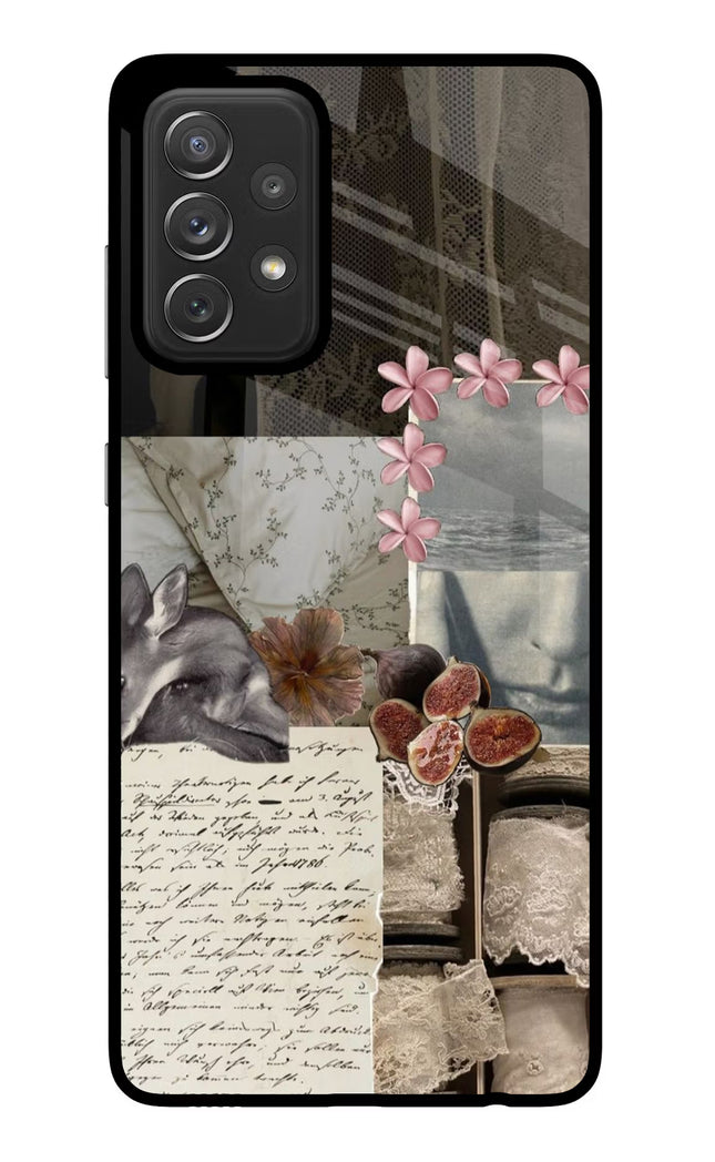 Midnight Sky Samsung A72 Glass Case Back Cover by Casekaro