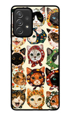 Cool Cat Samsung A72 Glass Case