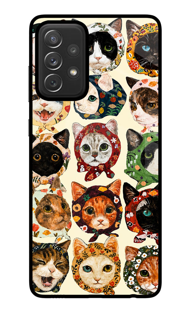 Cool Cat Samsung A72 Glass Case
