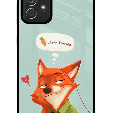 Nick Charm Samsung A72 Glass Case Back Cover by Casekaro