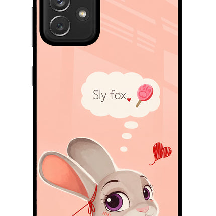 Judy Charm Samsung A72 Glass Case Back Cover by Casekaro