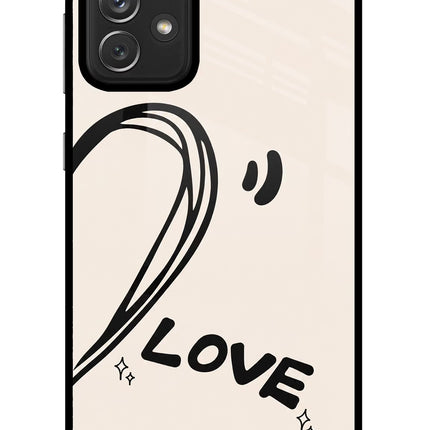 Soul Line Samsung A72 Glass Case Back Cover by Casekaro