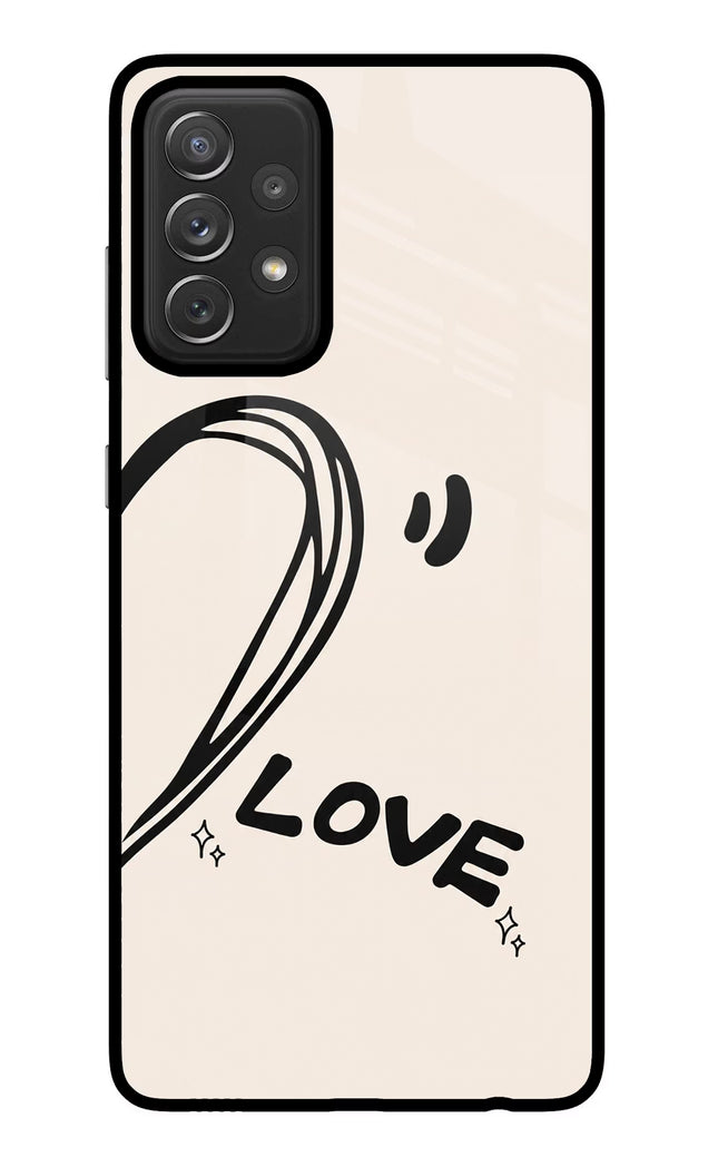 Soul Line Samsung A72 Glass Case Back Cover by Casekaro