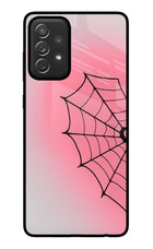 Pink Web Samsung A72 Glass Case