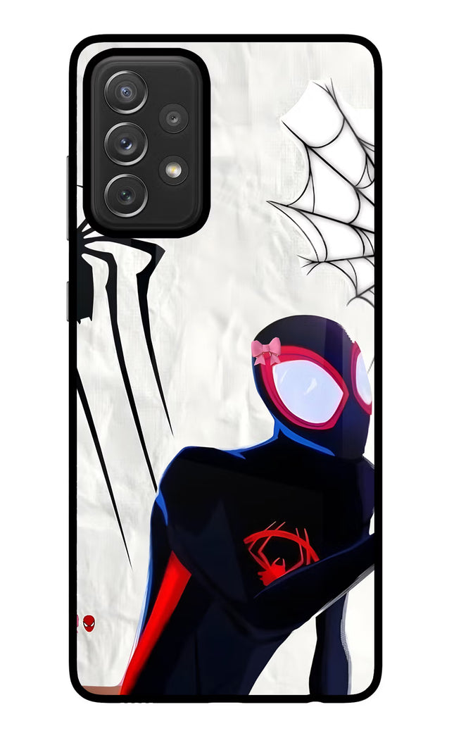 Miles Verse Samsung A72 Glass Case Back Cover by Casekaro