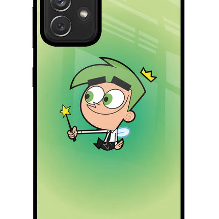 Cosmo Magic Samsung A72 Glass Case Back Cover by Casekaro