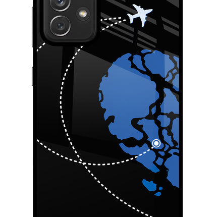 Love Orbit Samsung A72 Glass Case Back Cover by Casekaro