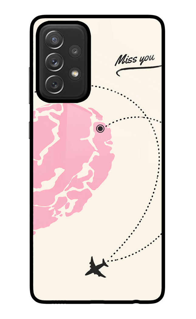 Miss Orbit Samsung A72 Glass Case Back Cover by Casekaro