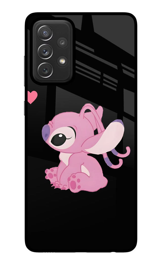 Angel Crush Samsung A72 Glass Case Back Cover by Casekaro
