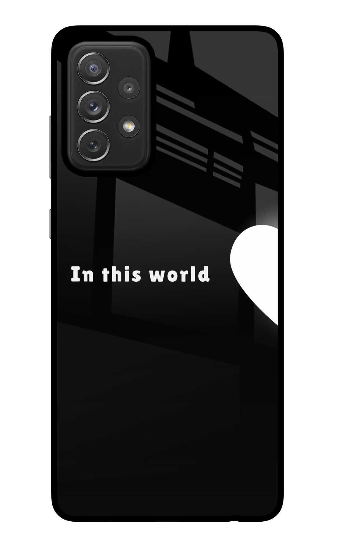 This World Samsung A72 Glass Case