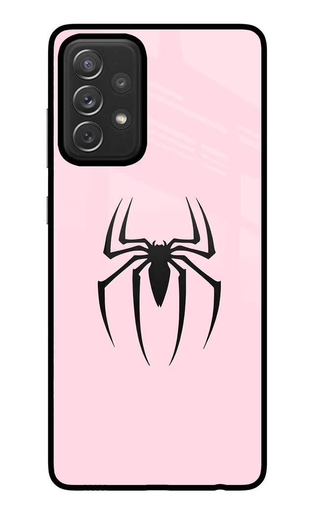 Peter Symbol Samsung A72 Glass Case Back Cover by Casekaro