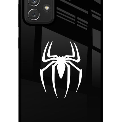 Miles Symbol Samsung A72 Glass Case Back Cover by Casekaro