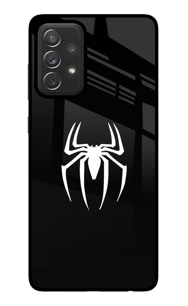 Miles Symbol Samsung A72 Glass Case Back Cover by Casekaro