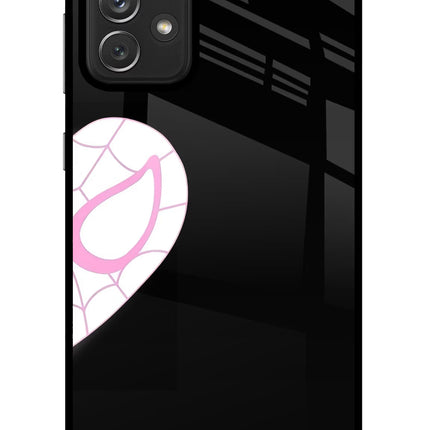 Gwen Mask Samsung A72 Glass Case Back Cover by Casekaro