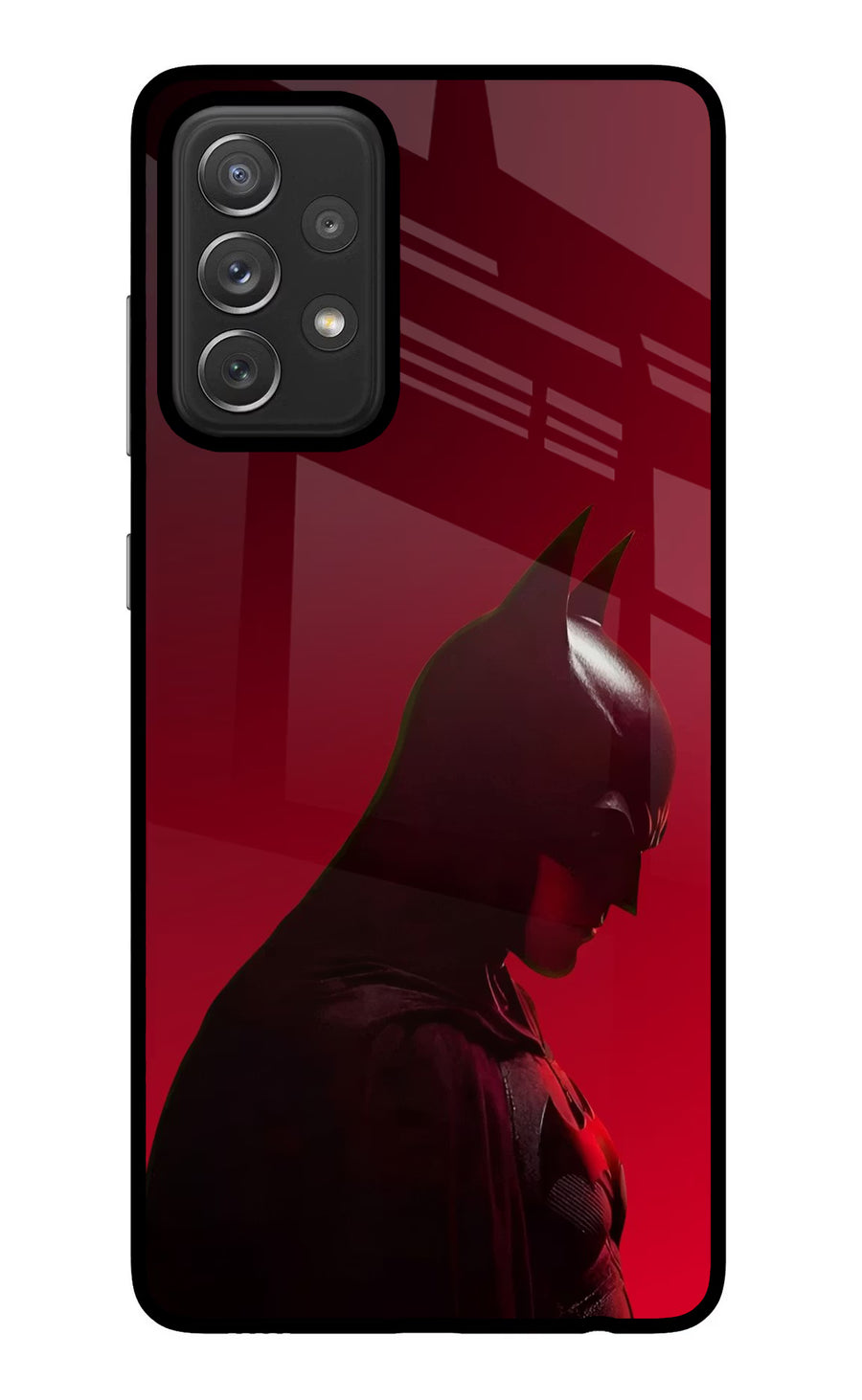 Dark Knight Samsung A72 Back Cover, Glass case