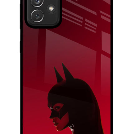 Night Thief Samsung A72 Glass Case Back Cover by Casekaro