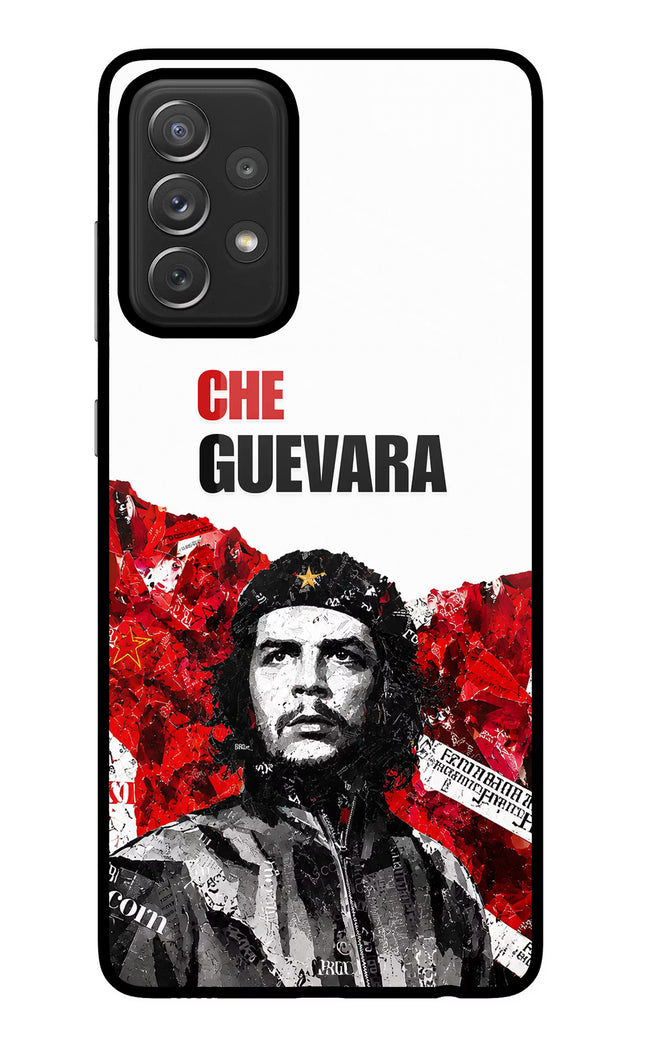 Che Guevara Revolution Samsung A72 Glass Case Back Cover by Casekaro