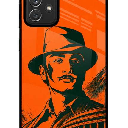 Bhagat Singh Legacy Samsung A72 Glass Case Back Cover by Casekaro