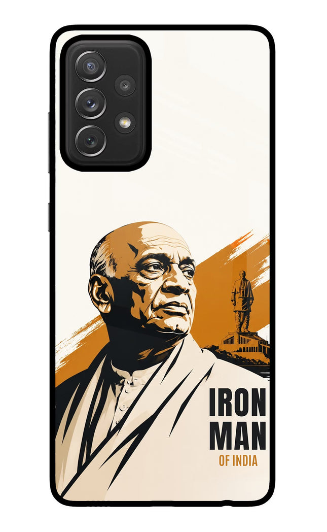 Sardar Patel Iron Will Samsung A72 Glass Case Back Cover by Casekaro