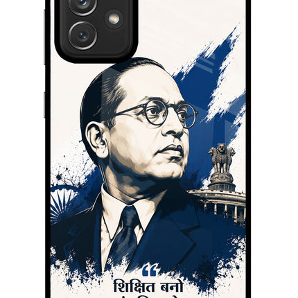 Dr. Ambedkar Visionary Samsung A72 Glass Case Back Cover by Casekaro