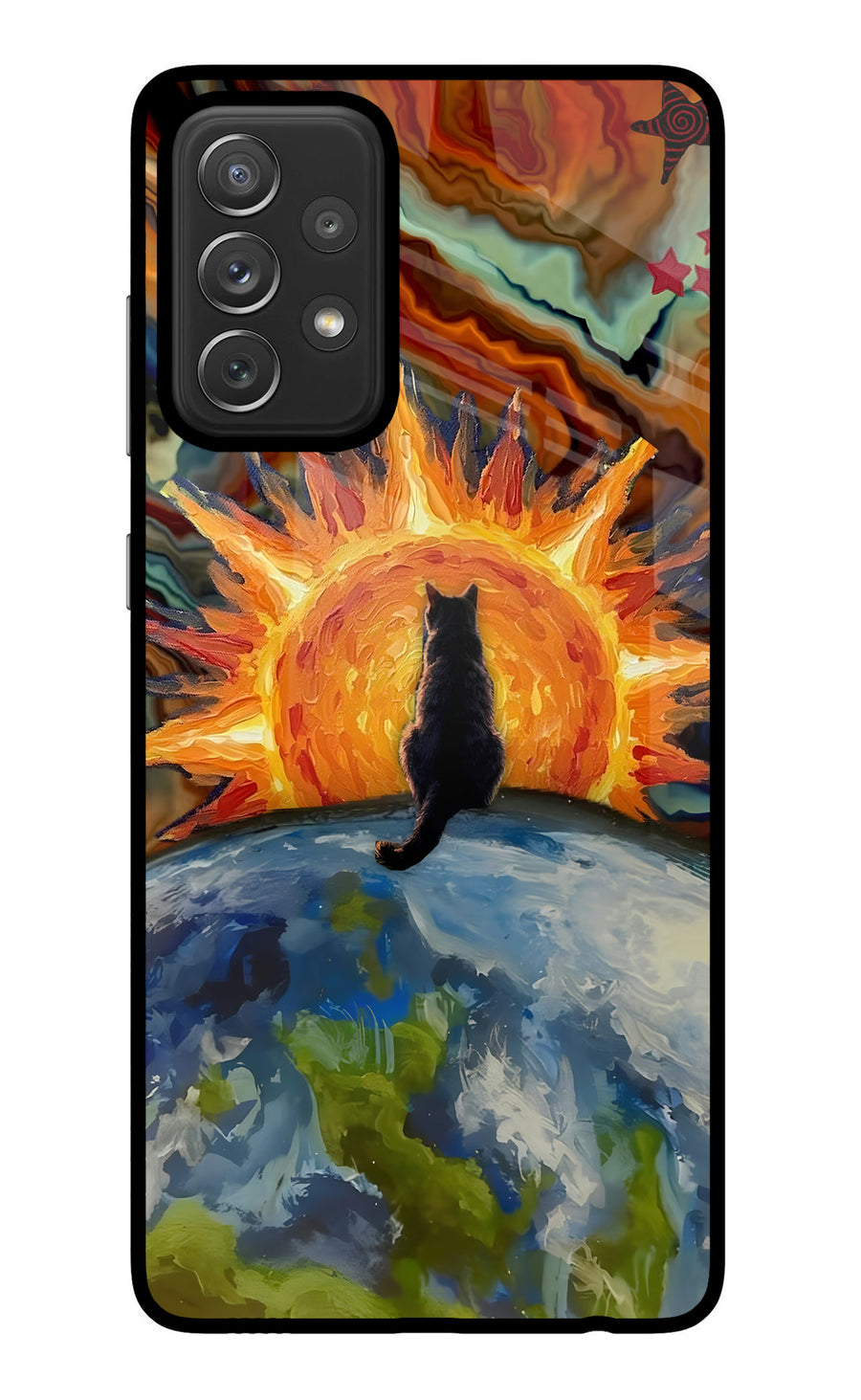 Sunrise Beyond Samsung A72 Back Cover, Glass case