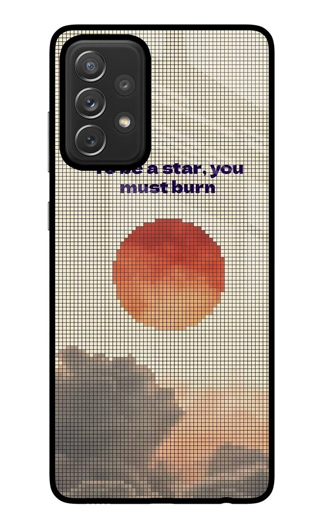 Pixel Sun Samsung A72 Glass Case