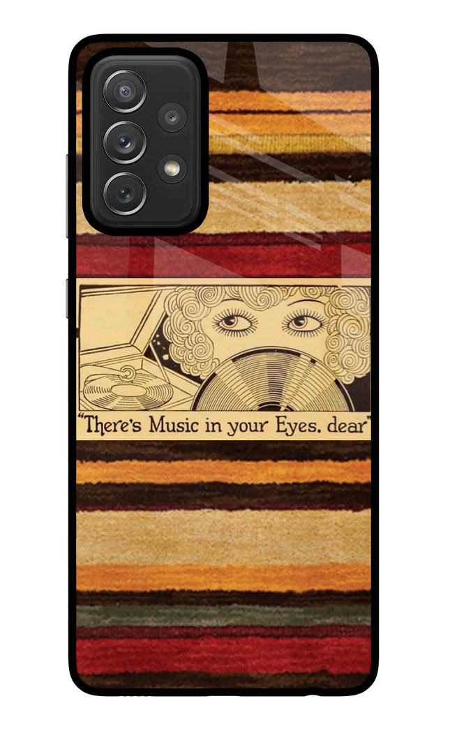 Vinyl Stripes Samsung A72 Glass Case