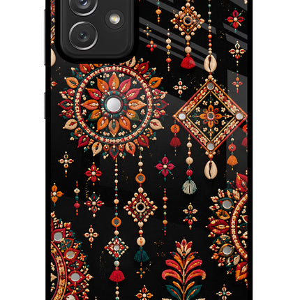 Boho Noir Samsung A72 Glass Case