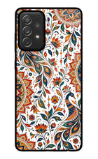 White Mayura Samsung A72 Glass Case