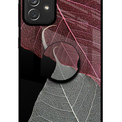Leaf Pattern Samsung A72 Pop Case by Casekaro