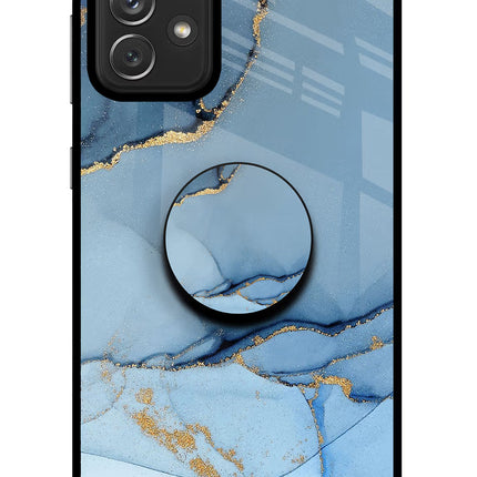 Blue Marble Samsung A72 Pop Case by Casekaro