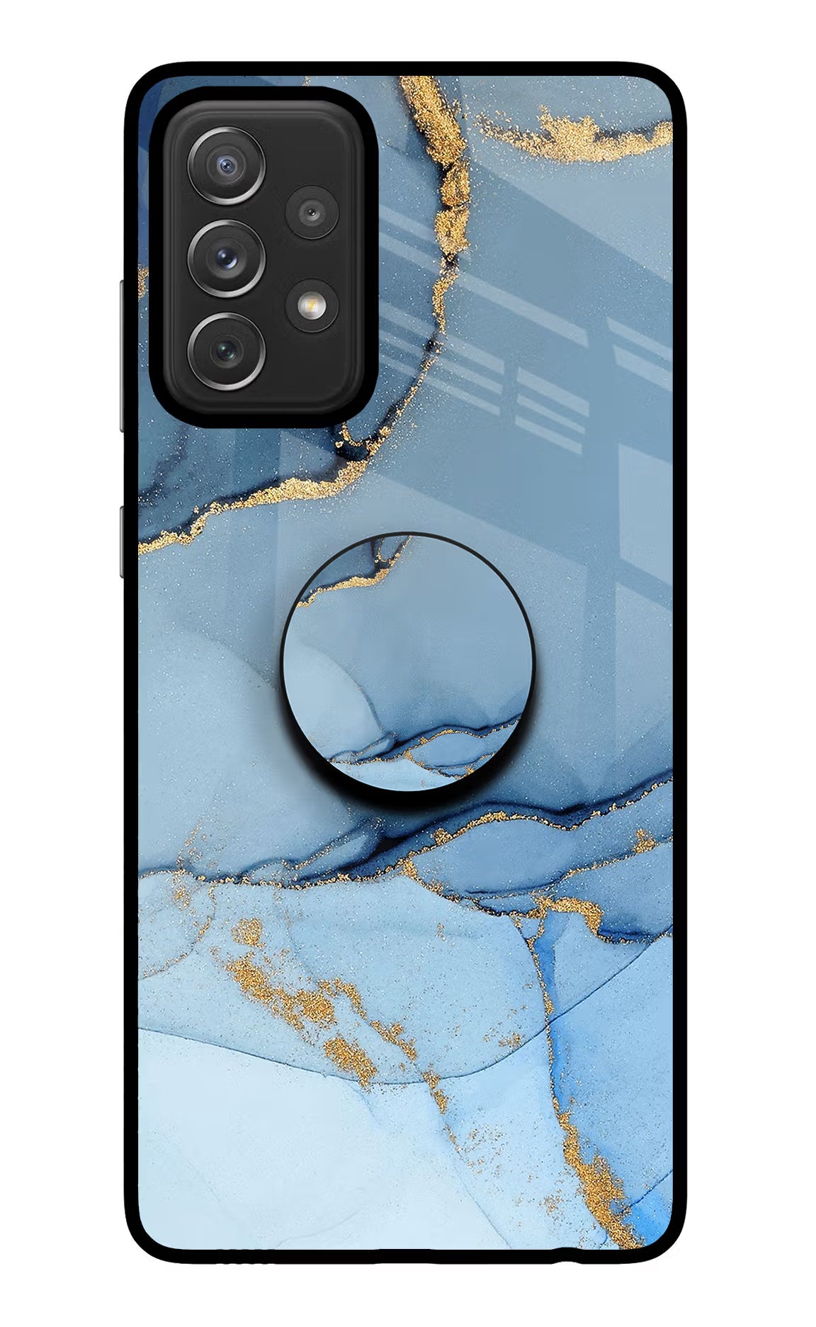Blue Marble Samsung A72 Pop Case by Casekaro