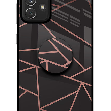 Geometric Pattern Samsung A72 Pop Case by Casekaro