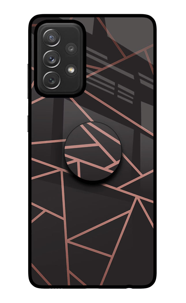 Geometric Pattern Samsung A72 Pop Case by Casekaro