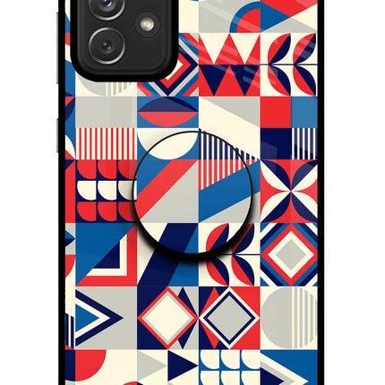 Colorful Pattern Samsung A72 Pop Case by Casekaro
